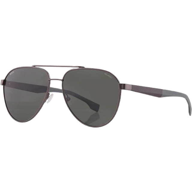 Hugo Boss Polarized Green Pilot Mens Sunglasses BOSS 1485/S 0MFK/UC 60 - Grey (Dimension: 6.0000x4.0000x3.0000 inches)