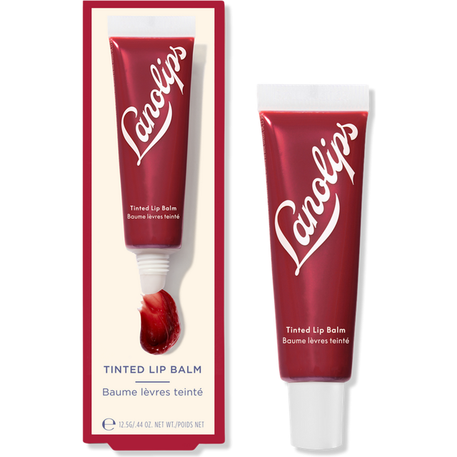Lanolips Tinted Lip Balm - Enriched with Lanolin Oil for Shine & Hydration - Hydrating Tinted Lip Gloss Tube - Spice (12.5g / 0.44oz)