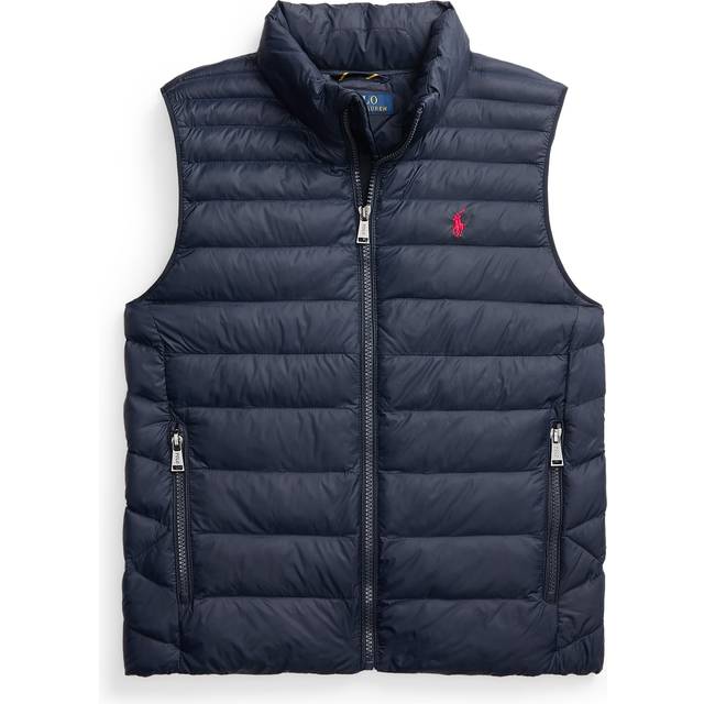 Polo Ralph Lauren för pojkar. 323969872002 P-Layer 2 hopfällbar vadderad väst blå (10/12años=140/149cm), Casual, Bomull, Marino, barnmode - Blå (10/12años=140/149cm)