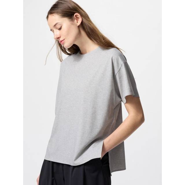 (03 GRAY/S) Uniqlo Japan Air Rhythm Seamless T