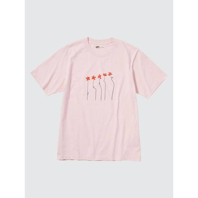 (10 PINK/XXL) Uniqlo Japan Peace For All Graphic T shirT  shorT Sleeve  Regular fiT  Hana Tajima