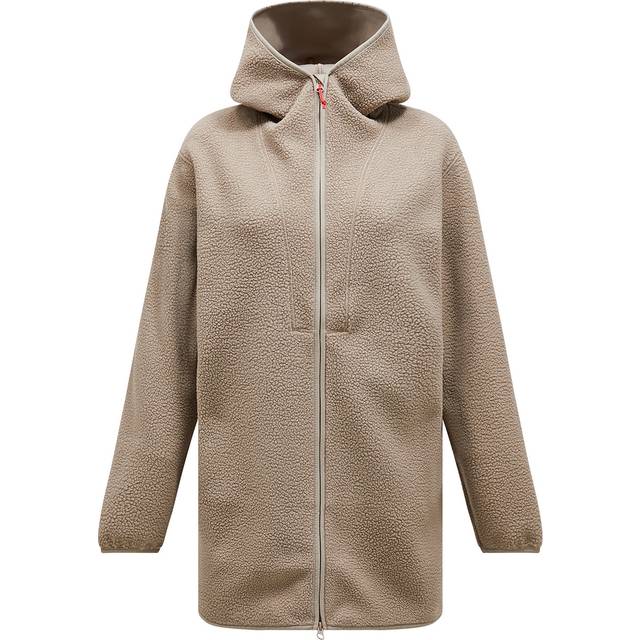 Peak Performance - Women's Pile Long Zip - Fleece jacket size L, brown/sand