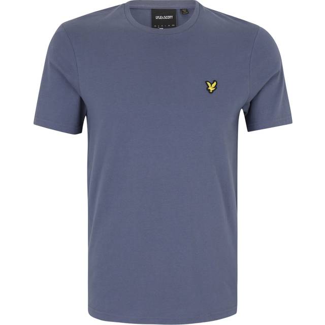Lyle and Scott Mens Cool Indigo Plain T-Shirt - Blue - Medium