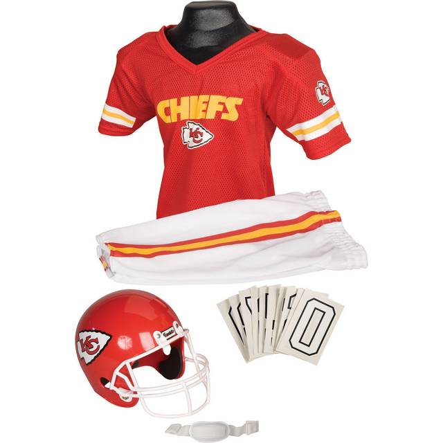 Kids NFL Kansas City Chiefs Uniform Set | NFL Costumes - Red&#47;White&#47;Yellow (M)
