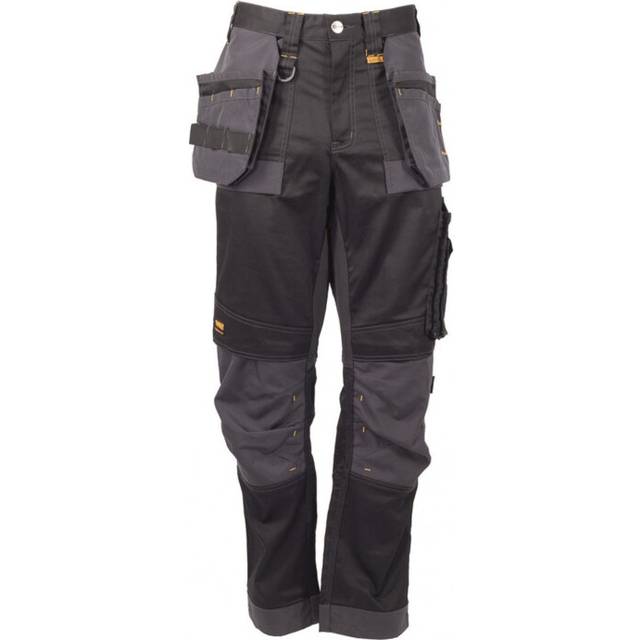(Waist 38in Leg 31in, Black/Grey) Dewalt Power Tools Harrison Pro Stretch Trousers