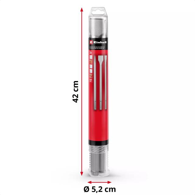 Einhell 3 Piece SDS Max Chisel Set
