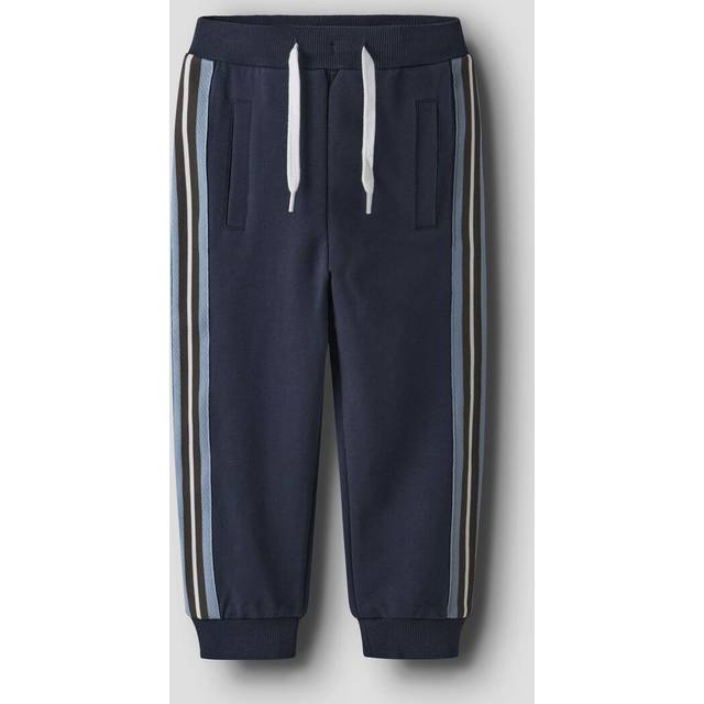 Name It Nmmlancer Nreg Sweat Bukser - Navy/Dueblå/Hvid