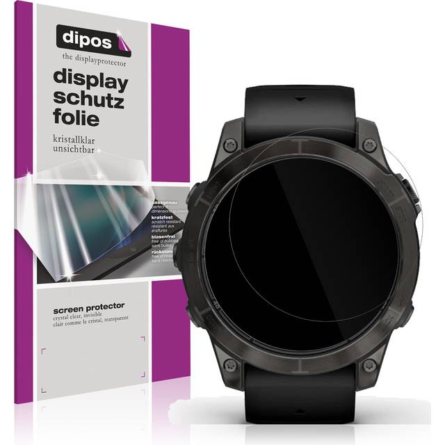 6x screen protector for garmin fenix 7 pro 47mm protection crystal clear dipos