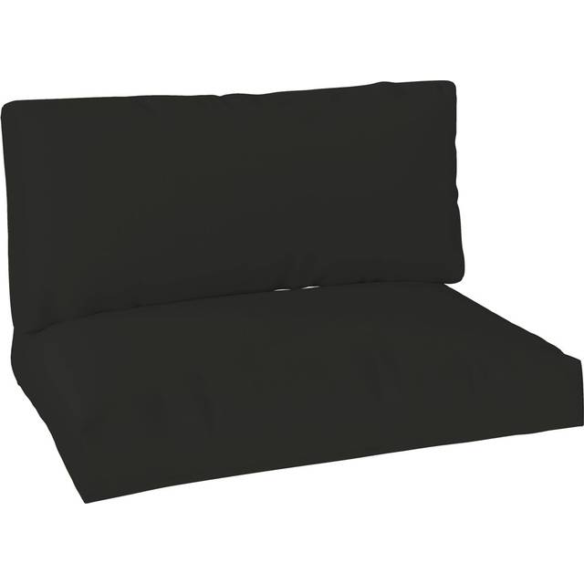Outdoor Seat / Back Cushion Set - Black (120cm W)