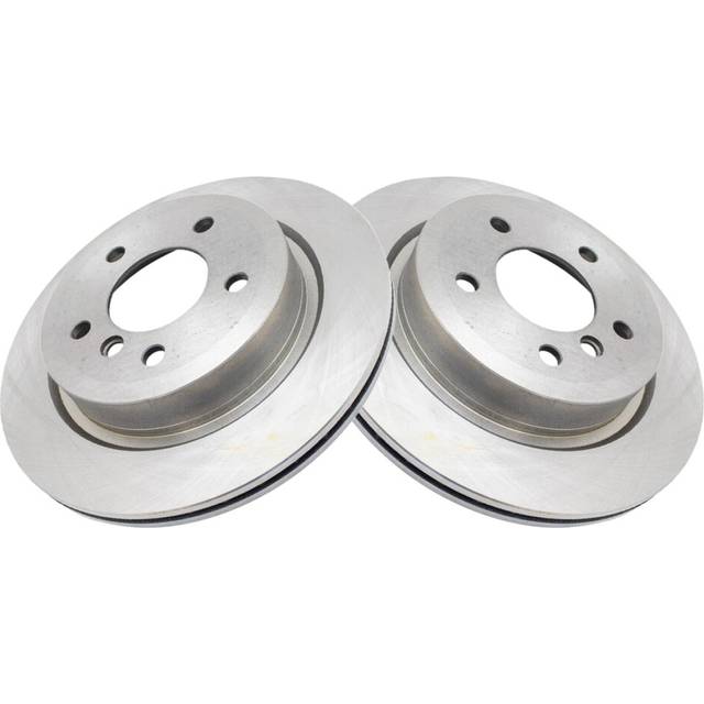 TRQ Rear Brake Rotors Set Vented Compatible with 2009-2016 BMW Z4