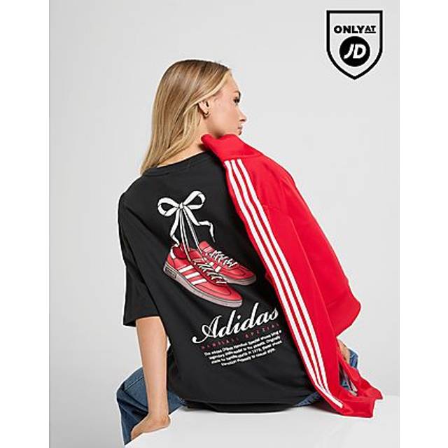 adidas Originals Spezial Bow T-Shirt - Black - Womens - XS