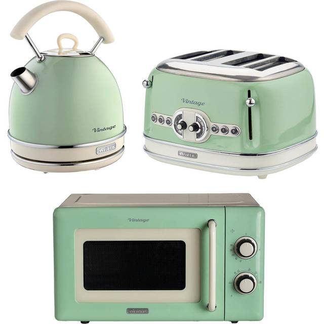 Vintage Toaster & Microwave - Green