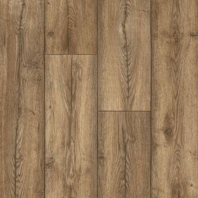 Brown Wood Effect Anti Slip Vinyl Flooring For Living Room, Dining Room, Hallways, 2.3Mm Thick Cushion Backing-6M(19'8") X 2M(6'6")-12M² - Natural (1,290.32cm W X 3,870.96cm L)