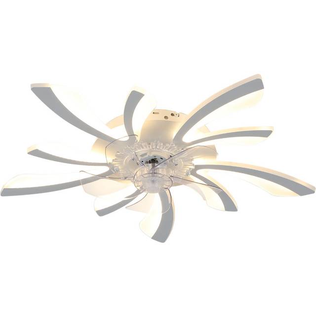 Indoor Creative Ceiling Fan with LED Lights - Clear