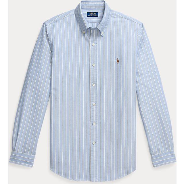 Polo Ralph Lauren Cotton Regular Fit Stripe Oxford Shirt, Blue/Multi