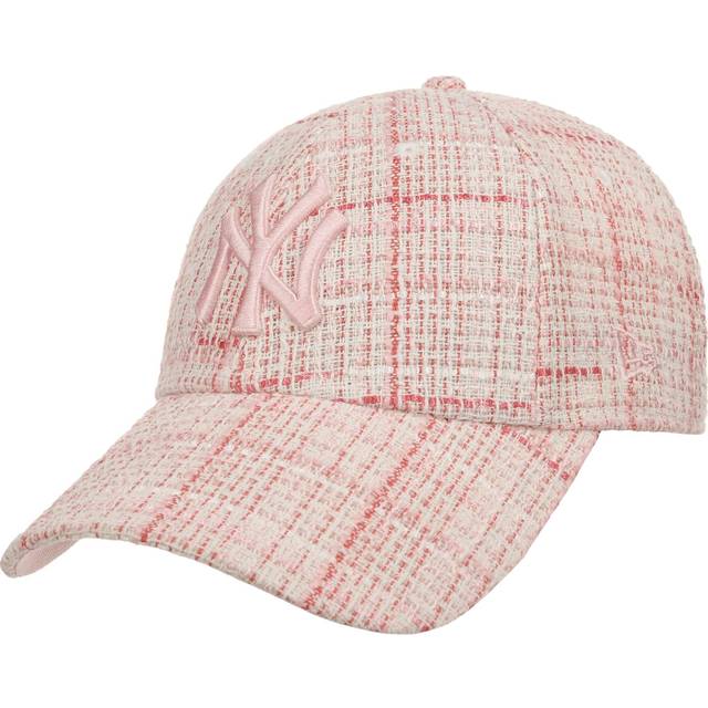 New Era - MLB Rosa adjustable Keps - New York Yankees Womens Tweed 9FORTY White/Pink Adjustable @ Hatstore