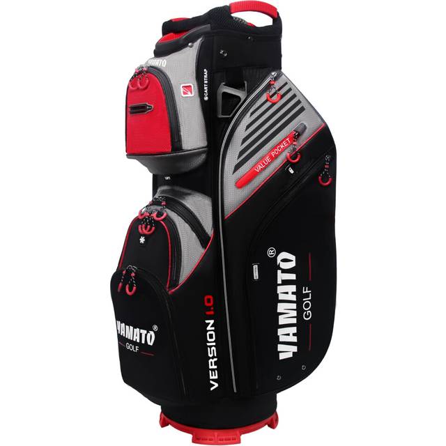 Yamato Golf Cart Bag 14 Way Organizer Divider Top with Handles Cooler Valued Pocket and Rain Cover Super Light Design New Version 1.0