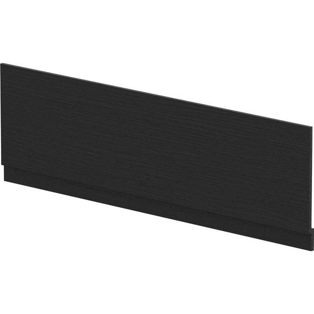nuie Straight Front Panel & Plinth (1800mm) - Charcoal Black, Black