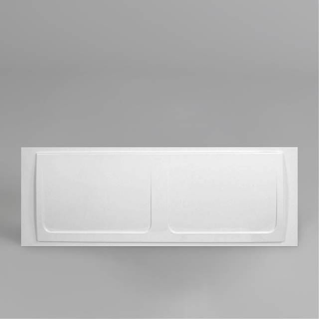 Nes home 1700mm x 550mm bathroom high gloss white acrylic front bath panel