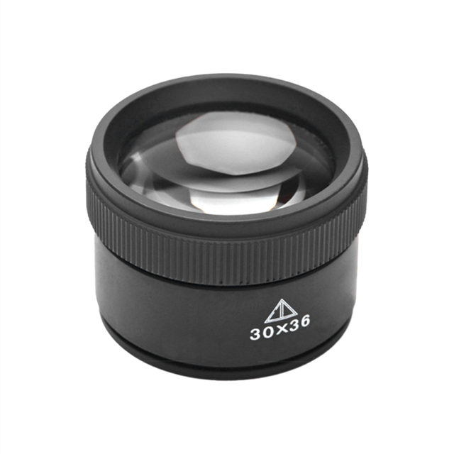 30X 36mm Magnifying Glass for Precision Work K9 Optical Lens Watch Magnifier Loupe Handheld Coin