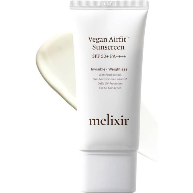Melixir Vegan Airfit? Sunscreen SPF 50+ PA++++, Korean Face Sun Lotion, Moisturizing Daily Protection for Sensitive Skin, No White Cast, Lightweight,
