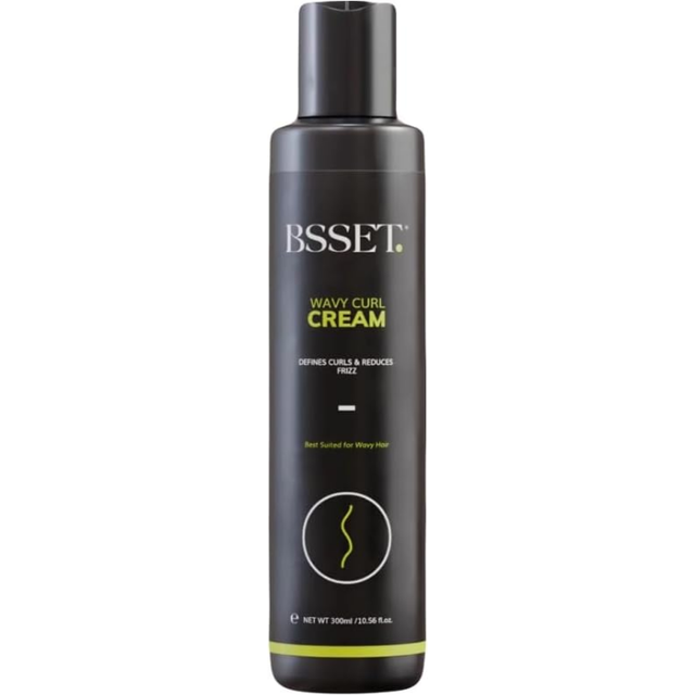 BSSET Wavy Curl Cream, Defines Curls Reduces Frizz 300 ml