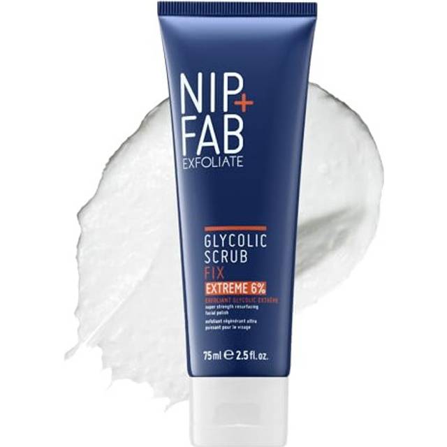 Nip + Fab Glycolic Acid Fix Face Scrub Extreme with Salicylic Acid, Aloe Vera AHA/BHA Exfoliating Facial Cleanser Polish for Refining Pores Skin