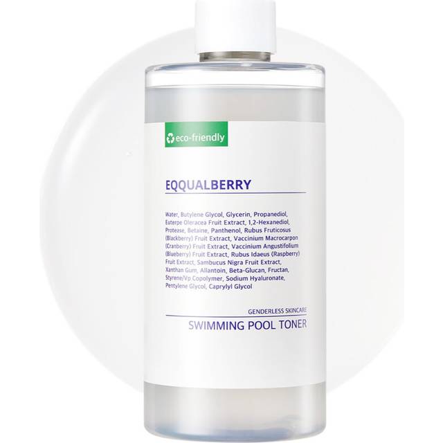 EQQUALBERRY Swimming Pool Face Toner 300ml Moisturising and Soothing Facial Toner for Face, Pore Control and Gentle Exfoliation, Suitable for Dry to