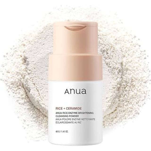 ANUA Rice Enzyme Brightening Cleansing Powder, Facial Cleanser, Gentle Face Wash for Hydration, Rice Mask, Exfoliator, Ceramide, Radiant Skin, Korean