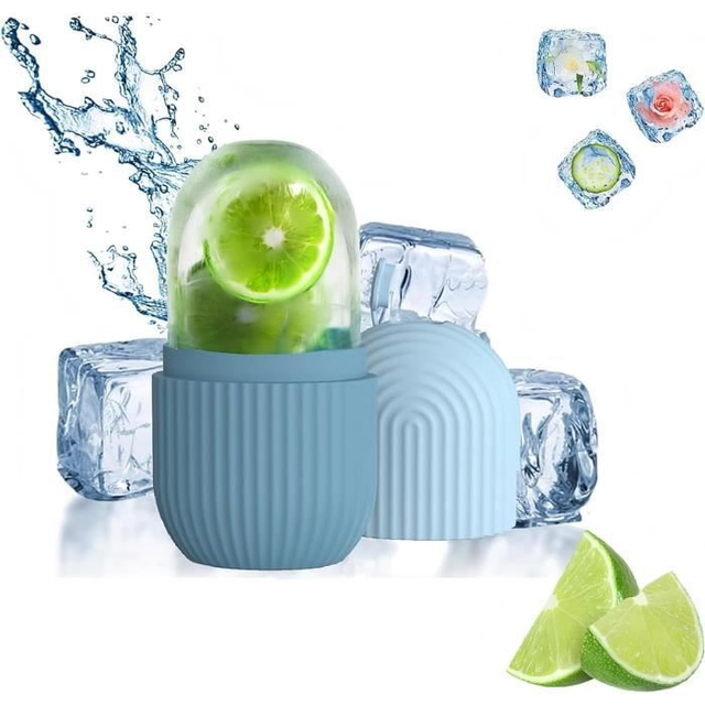 Ice Roller, Face Ice Roller, Face Ice Cube, Reusable Eye Ice Massager, Eliminate Fine Lines, Reduce Puffiness, Shrink Pores