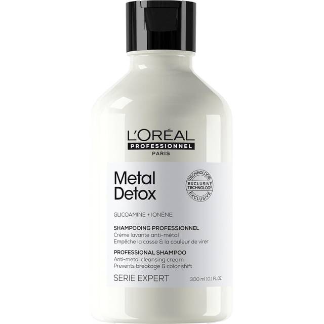 L?Or?al Professionnel Metal Detox Shampoo, Prevent Breakage & Colour Fade from hard water, Prevent Damaged Hair, Sulphate-Free & Vegan, 300ml