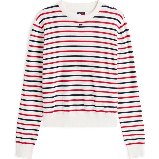 Tommy Jeans for woman. DW0DW17383 Multicoloured slim crew neck t-shirt (XS), Casual, Multicolor, Cotton, Short sleeve