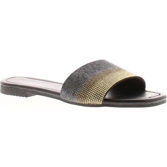 Apache womens flat sandals mules fade slip on gold fade uk size