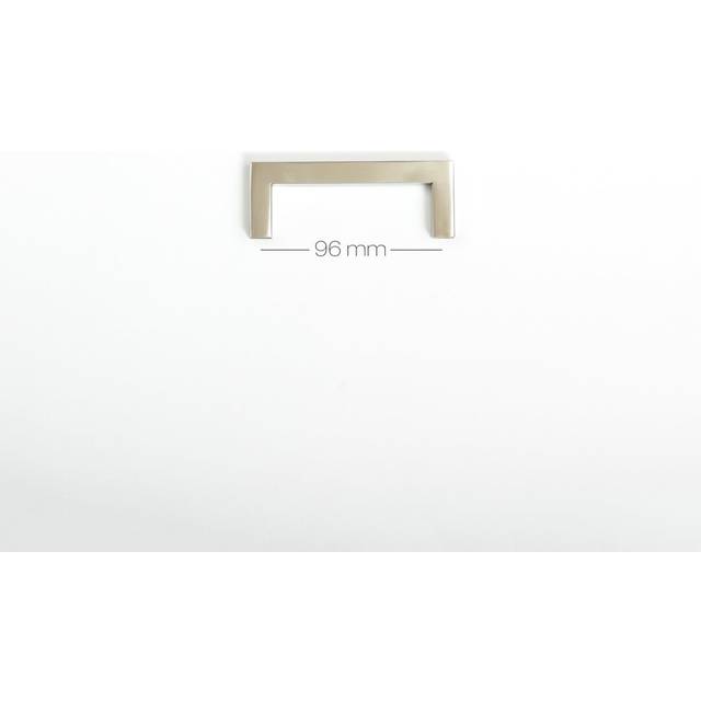 9.6cm Bar Handle - Brushed Stainless Steel (9.6cm)