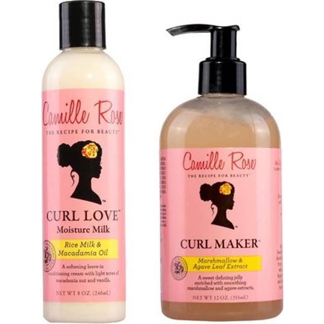 Camille rose moisture milk leave-in hair conditioner 240 ml and curl maker jell