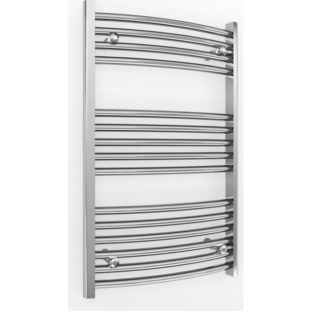 (550 x 800 mm (BTU: 954)) 550mm Wide Chrome Curved Towel Rail Radiator