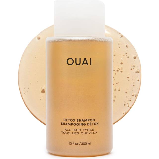 OUAI Detox Shampoo - Clarifying Shampoo for Build Up, Dirt, Oil, Product and Hard Water - Apple Cider Vinegar & Keratin for Clean, Refreshed Hair -