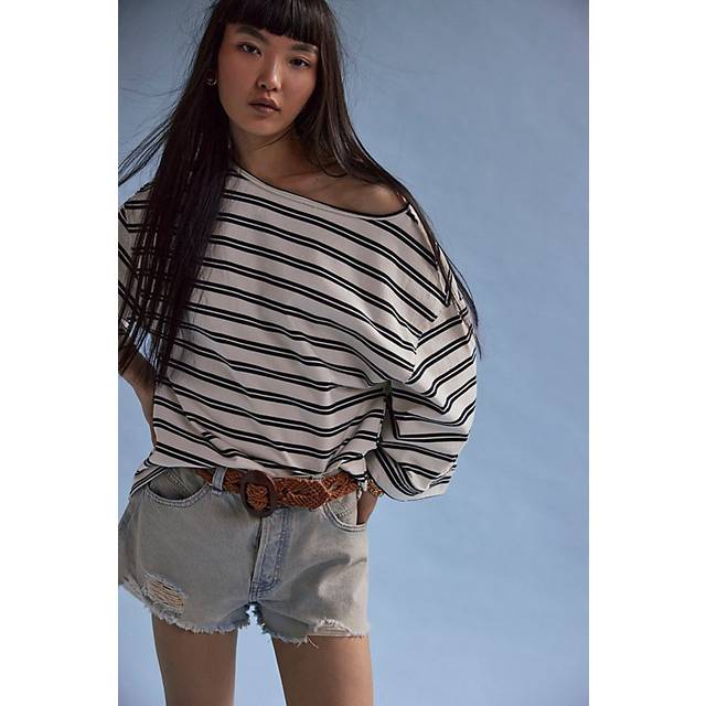 We The Free C'est La Vie Tee in Black And White, Size: Large