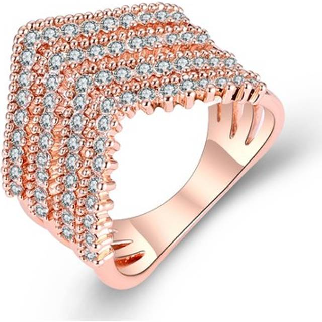 Fashion female wedding bands jewelry rose gold color engagement for women9441