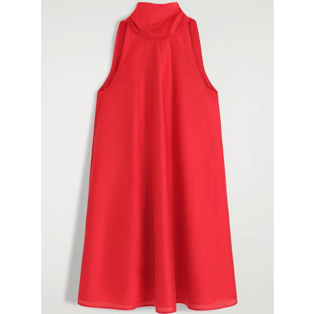 Fluid Halterneck Mini Dress - Red - 42