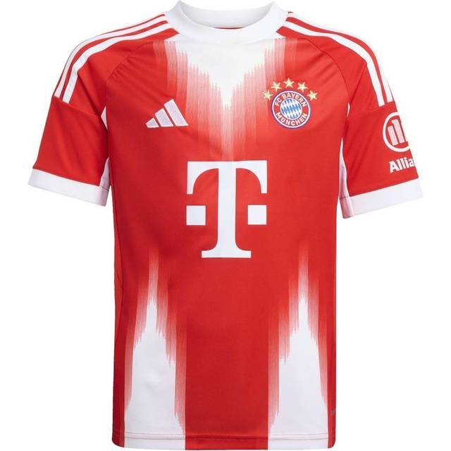 Adidas Bayern Munich Home Junior Short Sleeve Jersey 2025/2026 Colour: Red, Size: 11-12 years