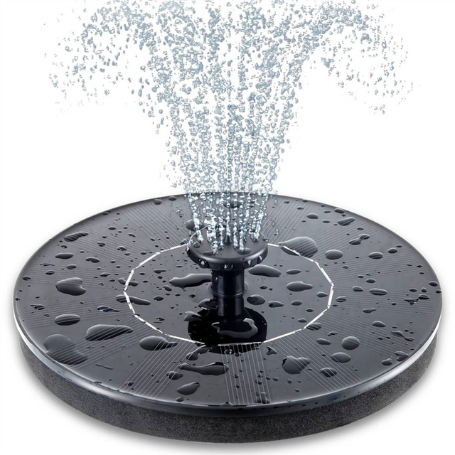Solar Bird Bath Fountain Pump, Upgrade Solar Fountain with 6 Nozzle