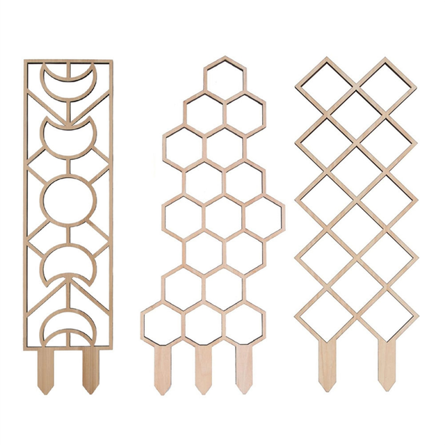 3PCS Wooden Honeycomb Plant Climbing Stand
