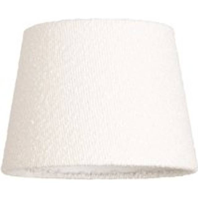ValueLights Rory Cream Boucle Taper Easy Fit Ceiling Lamp Shade & Bulb