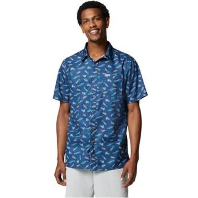 Columbia Men's PFG Super Slack Tide Camp Shirt- - Prints (M)