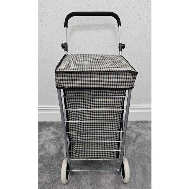 (beige, 4) Wheel ShoppingTrolley Folding Mobility Premium 60L
