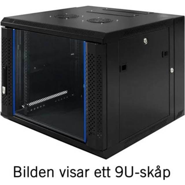 System Z, 19” wall cabinet, 15U, 600x600, glass do