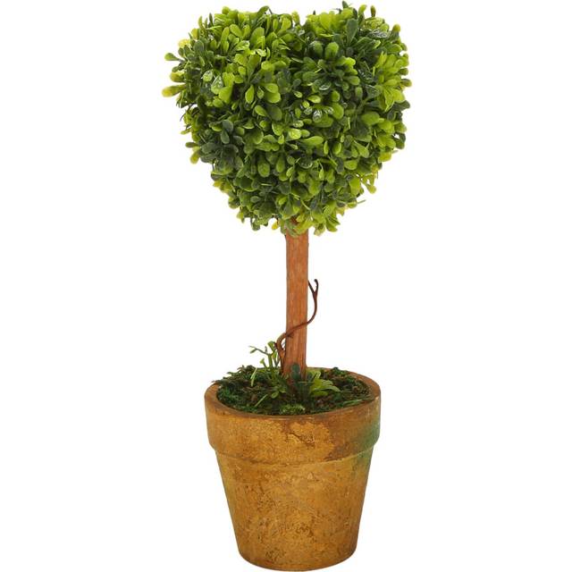 Plastic Garden Grass Ball Topiary Plant for Decor(Heart-shaped)