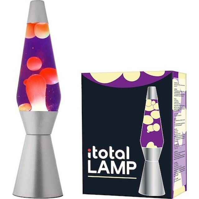 iTotal - Lava Lamp - Purple Liquid and Yellow Wax - 36 cm (1270401)