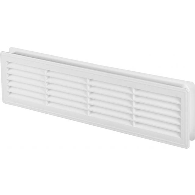 120x440mm Internal Door Plastic Ventilation Grille Air Vent Collar White Colour